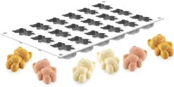 Moule silicone Teddy Bear 18 mini oursons 30 x 17,5 cm Silikomart
