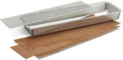 Moule à tarte rectangulaire perforé fond amovible 35 x 10 cm De Buyer