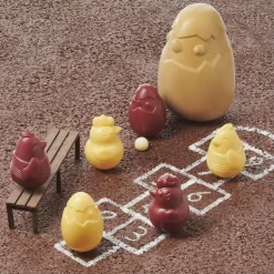 Moule thermoformé Famille poussins Valrhona