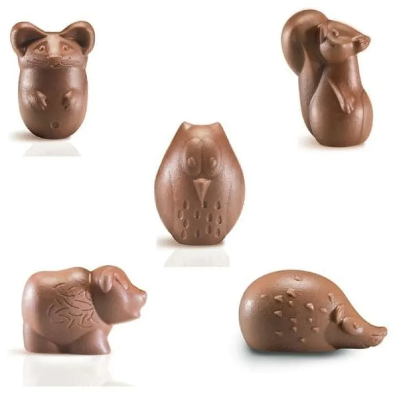 Moule thermoformé Fritures Animaux de la forêt Valrhona