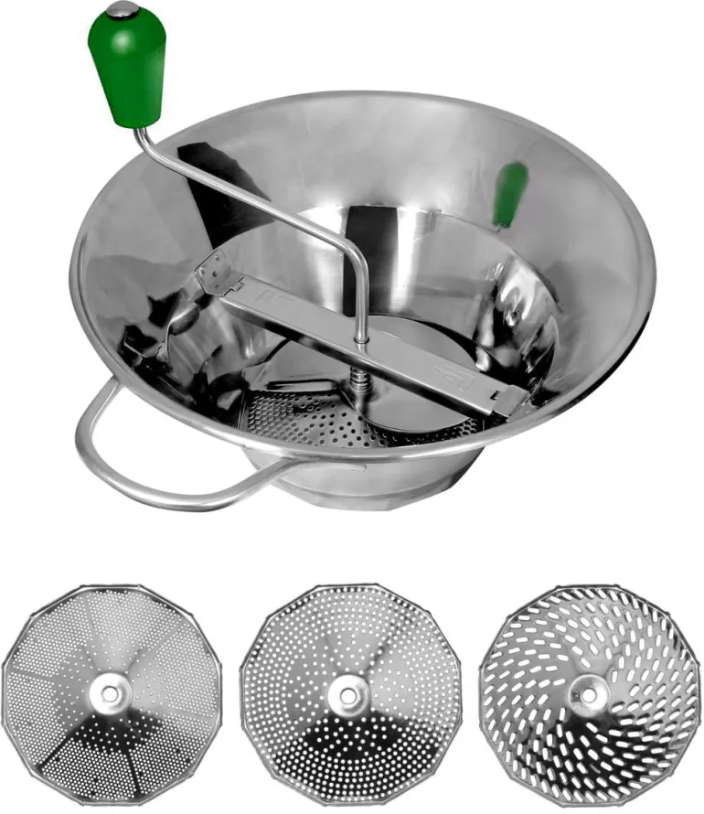 Moulin à légumes en acier étamé N° 3 Ø 31 cm Tellier