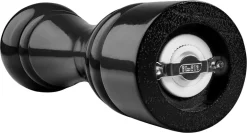 Moulin à poivre laqué noir hauteur 16 cm Ibili
