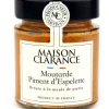 Moutarde au piment d'Espelette AOP 150 g Maison Clarance
