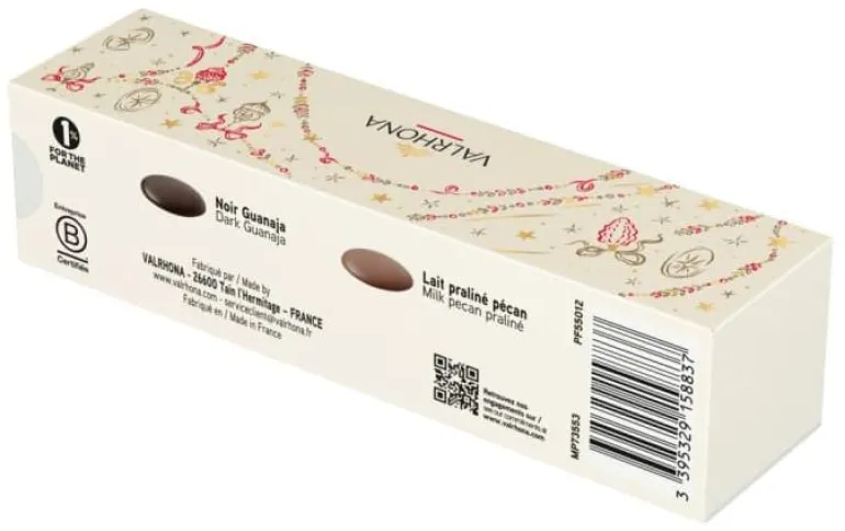 Palets fins dégustation - 28 pièces Valrhona 2026 80 g Valrhona