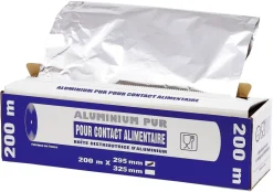 Papier aluminium en boîte distributrice cartonnée Largeur 29 cm Matfer