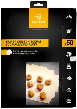Papier de cuisson Ecopap 50 feuilles 40 x 30 cm Matfer