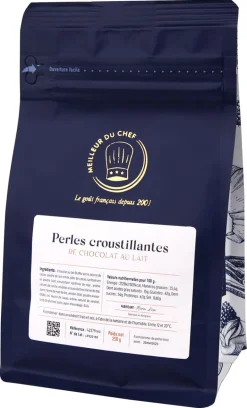 Perles croustillantes chocolat au lait 250 g Mona Lisa