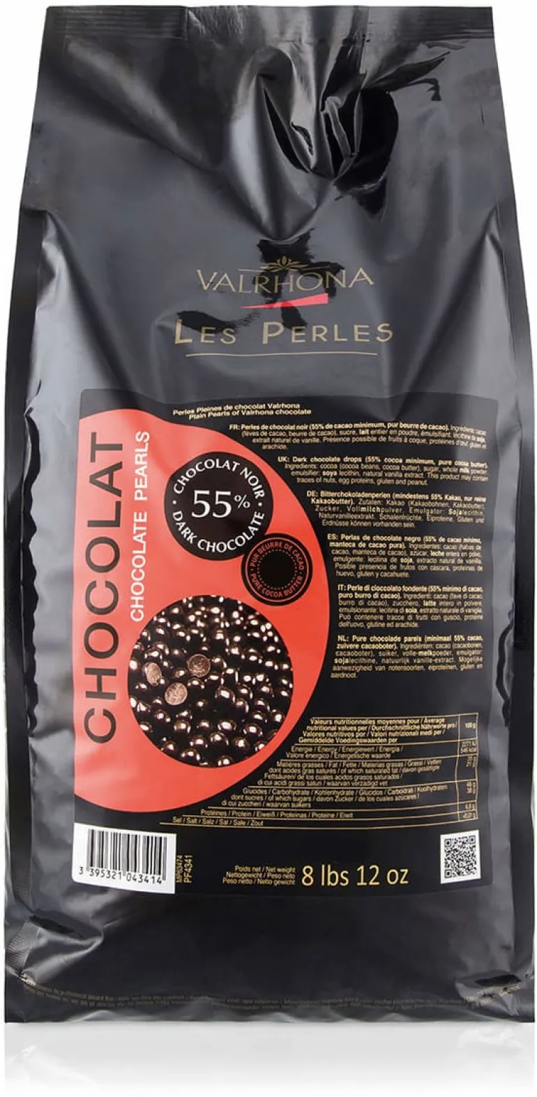 Perles fondantes de chocolat noir 250 g Valrhona