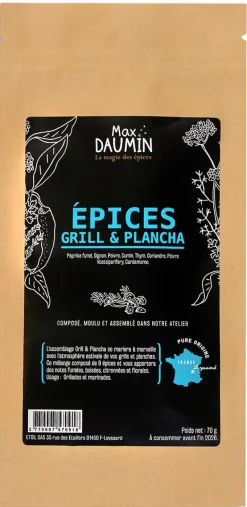 Épices grill et plancha 70 g Max Daumin