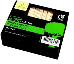 Pique en bois (x 1000) pour cocktail 8 cm Matfer