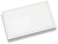 Planche polyéthylène blanche avec rigole 60 x 40 cm Tellier