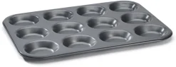 Plaque anti-adhérente 12 tartelettes 34 x 26 cm De Buyer