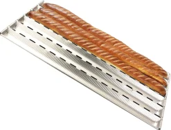 Plaque à baguette professionnelle Alu-Gaufer 6 baguettes 75 cm Matfer