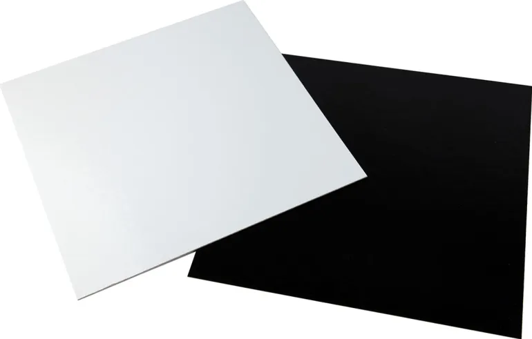 Plaque carton rectangle Blanc et noir 20 x 30 cm (x 10) Meilleur du Chef
