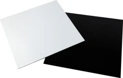 Plaque carton rectangle Blanc et noir 20 x 30 cm (x 50) Meilleur du Chef