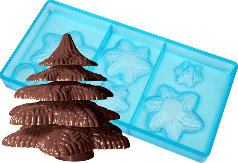 Plaque chocolat Sapin en relief