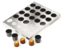 Plaque de cannelés Exoglass® Ø 3,5 x ht 3,5 cm (x 30) Matfer