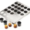 Plaque de cannelés Exoglass® Ø 5,5 x ht 5,5cm (x 16) Matfer