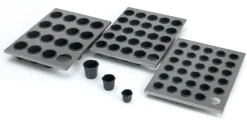 Plaque de cannelés Exoglass® Ø 5,5 x ht 5,5cm (x 16) Matfer