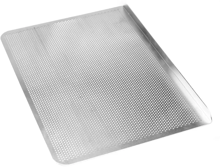 Plaque de cuisson perforée 1 bord droit 42 x 32 cm Meilleur du Chef