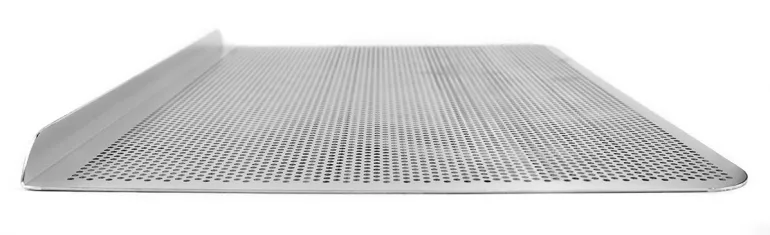 Plaque de cuisson perforée 1 bord droit 42 x 32 cm Meilleur du Chef