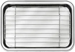 Plaque inox avec grille 26 x 18,5 cm