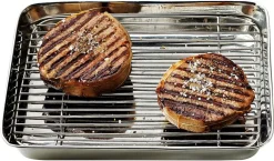 Plaque inox avec grille 23 x 19 cm Matfer