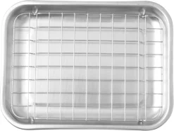 Plaque inox avec grille 30 x 22 cm Malis