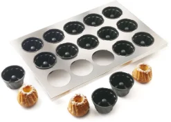 Plaque 15 moules kouglof Exoglass® Ø 9,5 cm Matfer