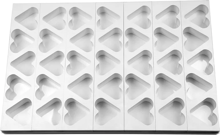 Plaque multimoules 35 gâteaux (60 x 40 cm) Coeur 7,8 x 7,2 cm Martellato