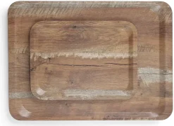 Plateau de service mélamine imprimé bois 53 x 37 cm Hendi