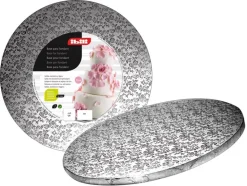 Plateau en carton argenté rond Ø 35 cm Ibili