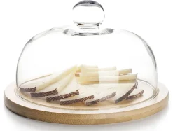 Plateau à fromage avec cloche en verre Ø 20 cm Ibili