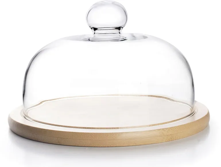 Plateau à fromage avec cloche en verre Ø 20 cm Ibili