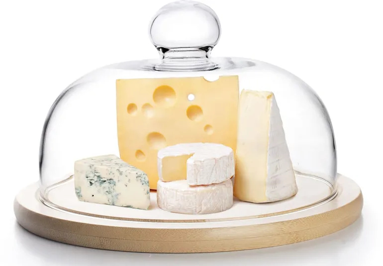 Plateau à fromage avec cloche en verre Ø 26 cm Ibili