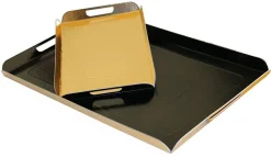 Plateau plié double face or et noir 28 x 19 cm (x 25) Meilleur du Chef