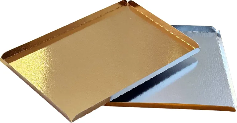 Plateau Traiteur (x 25) or et argent 42 x 32 cm Meilleur du Chef