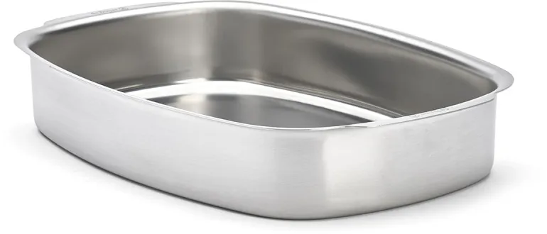 Plat à four inox spécial four ménager 42 x 28 cm De Buyer