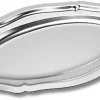 Plat Pompadour inox 45 x 29,5 cm