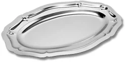 Plat Pompadour inox 45 x 29,5 cm