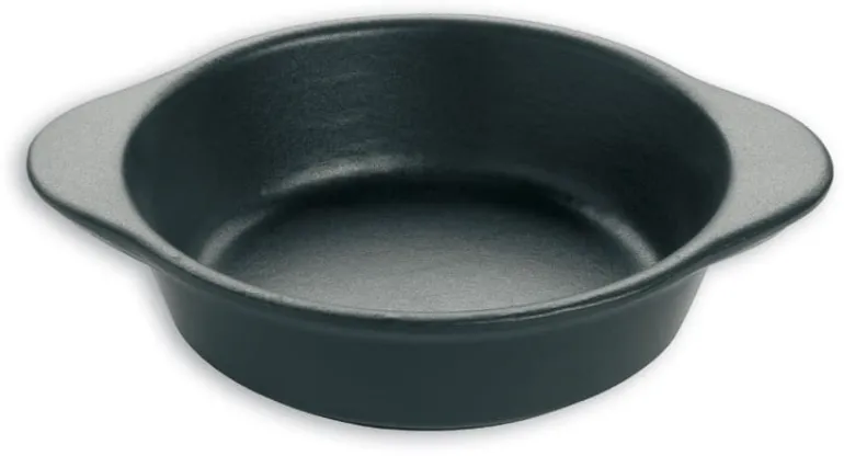 Plat rond creux fonte noire Ø 15 cm Le Chasseur