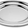 Plat rond en inox Ø 33 cm