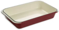 Plat à rôtir fonte rouge 40 x 25 cm Le Chasseur