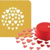 Pochoirs en silicone Naturae (x 2) motif coeur 16 x 16 cm Silikomart