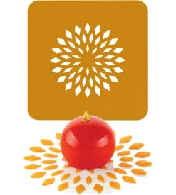 Pochoirs en silicone Naturae (x 2) motif fleur de lotus 16 x 16 cm Silikomart