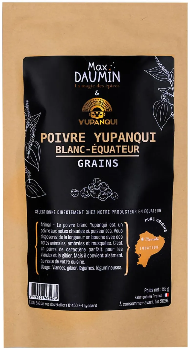 Poivre de Yupanqui blanc 55 g Max Daumin