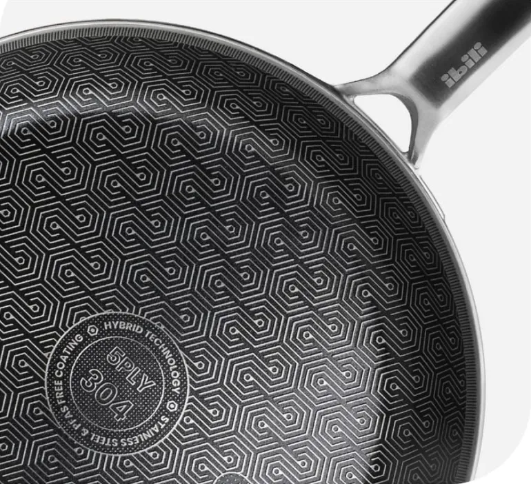 Poêle Inox 5Ply Pro Hybrid Tech Ø 20 cm Ibili