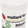 Poudre colorante naturelle liposoluble rouge 20 g Mallard Ferrière