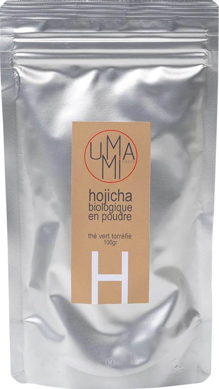 Poudre de thé vert Hojicha Bio spécial pâtisserie 100 g