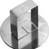 Poussoir rond en inox Ø 6,8 cm Gobel